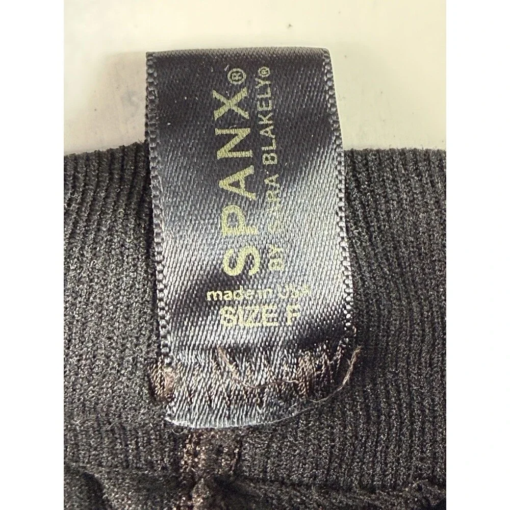 Spanx Reversible Shaping Tights Black Brown High Waist Tummy Control Shaper Sz F